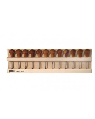 PFEIL Holzständer für 12 Linol-/Holzschnittmesser
