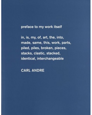 Carl Andre: Sculpture as Place (1958-2010)